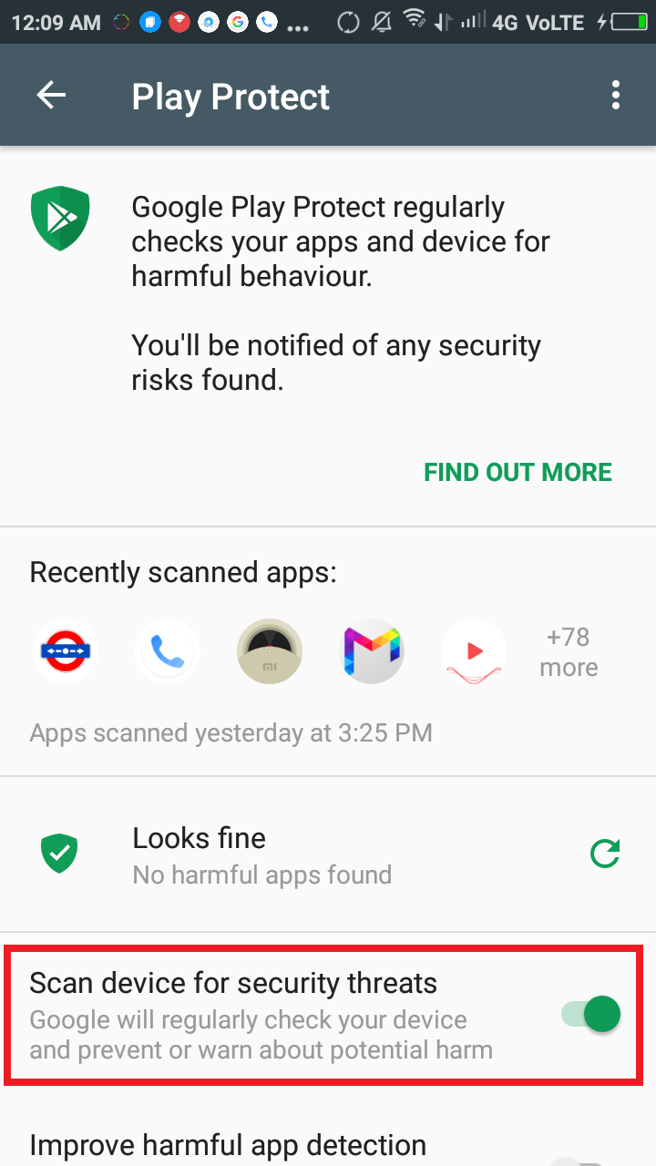 google play protect Go-verve